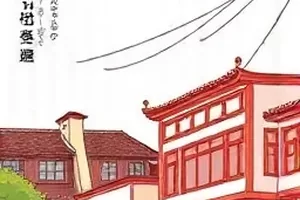 动画《雨巷放映厅》封面，湿漉漉的青石板巷口挂着一块幕布